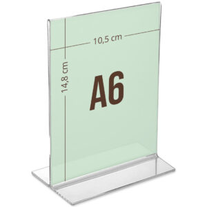 Menukortholder A6 T-stand højformat Kisuki