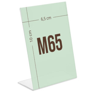 Menukortholder M65 L-stand højformat