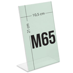 Menukortholder M65 L-stand højformat
