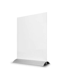 Menukortholder med Alu-fod A5 høj
