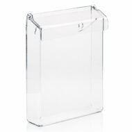 Udendørs brochureholder A6 høj klar akryl