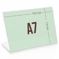 Menukortholder A7 L-stand i bredformat