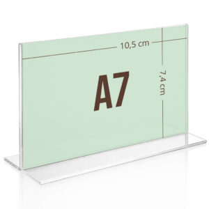 Menukortholder A7 T-stand bredformat Kisuki